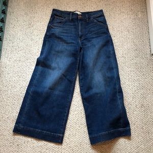 Madewell wide leg crops